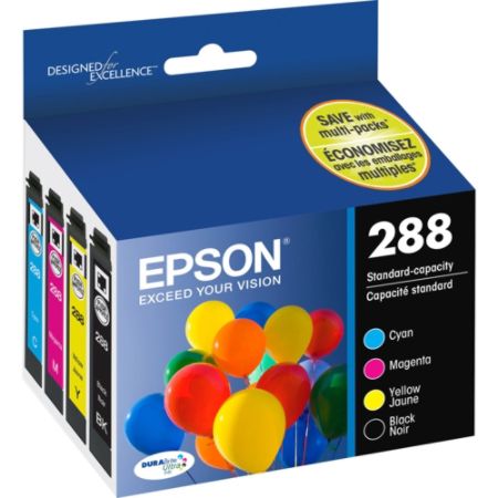 Epson 288 With Sensor 4 pack black yellow cyan magenta original ink ...