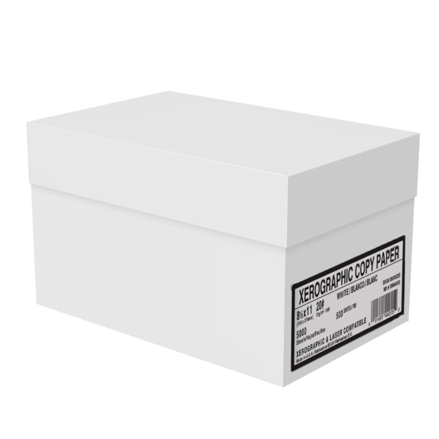 Xerographic Copy Paper, Letter Size (8 1/2" x 11"), 92 (U.S