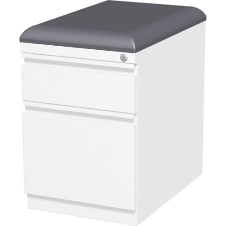 Lorell 19 78 D Vertical 2 Drawer Mobile Pedestal File Cabinet With