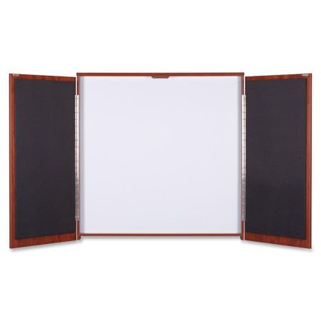 Lorell Presentation Cabinet 47 3 X 4 8 X 47 3 Drywipe Whiteboard