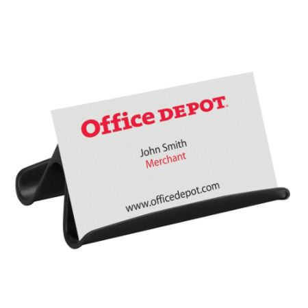 Office Depot Brand Business Card Holder Black - Office Depot