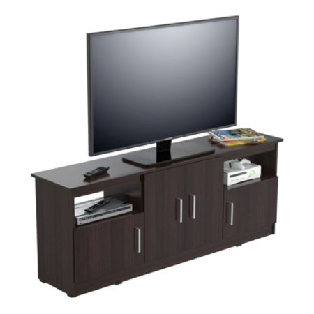 Inval Flat Screen Tv Stand For 60 Tvs 63 W Espresso Wengue
