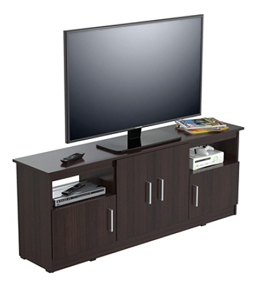 Inval Flat Screen Tv Stand For 60 Tvs 63 W Espresso Wengue